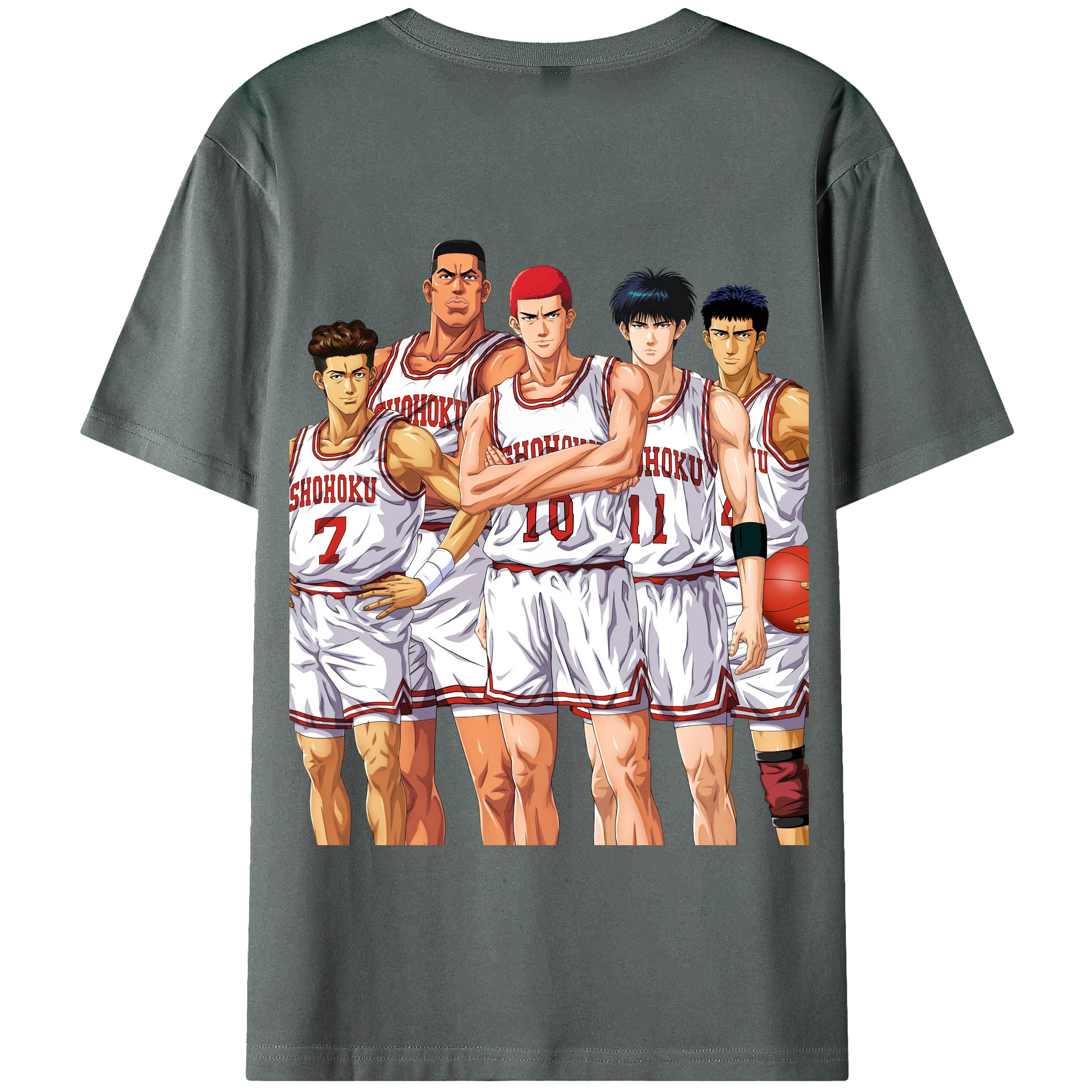 SLAM DUNK／スラムダンク 綿100％半袖Tシャツ（背面プリント）
